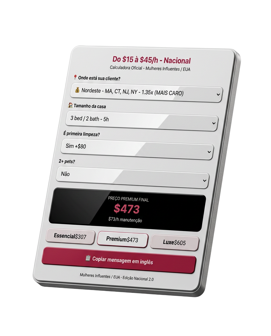 Calculadora Nacional de Preço Premium em 3D